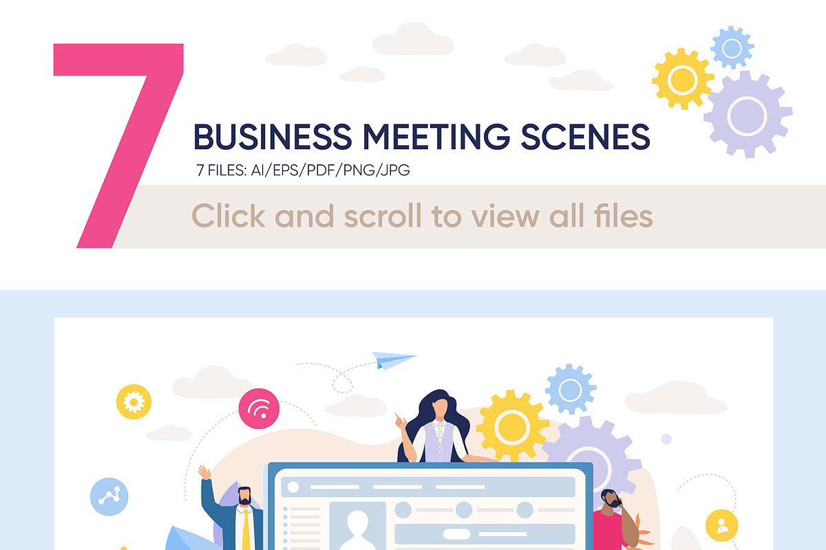 Business Meeting Vector Scenes, a Person Illustration by Tera Vector (Photo 2 of 2)