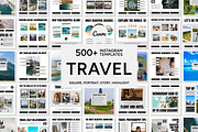 Travel White Template, a Social Media Template by Kalubuak (Thumbnail 1 of 10)