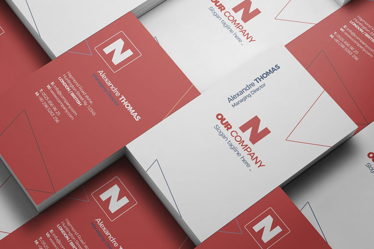 Business Card Mockup Bundle, a Print Template by Nevada63 (Photo 14 of 18)