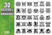 30 Baseball logos and badges, an Object Graphic by LTNG STUDIO (Thumbnail 1 of 5)