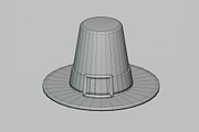 Pilgrim Hat, an Object 3D Model by fahad121 (Thumbnail 7 of 7)