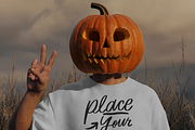 Halloween T-Shirt Mockup Psd, a Shirt Mockup by mockeyai (Thumbnail 3 of 3)