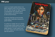 PM Lunar Retro Sci-Fi Font, a Sans Serif Font by Paper Moon Graphic Supply (Thumbnail 2 of 6)