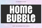 Home Bubble, a Script Font by InermediaSTUDIO (Thumbnail 1 of 7)