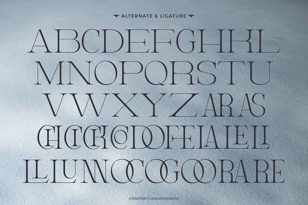 Elviante - Condensed Serif Font, a Serif Font by Flawless And Co (Photo 9 of 10)
