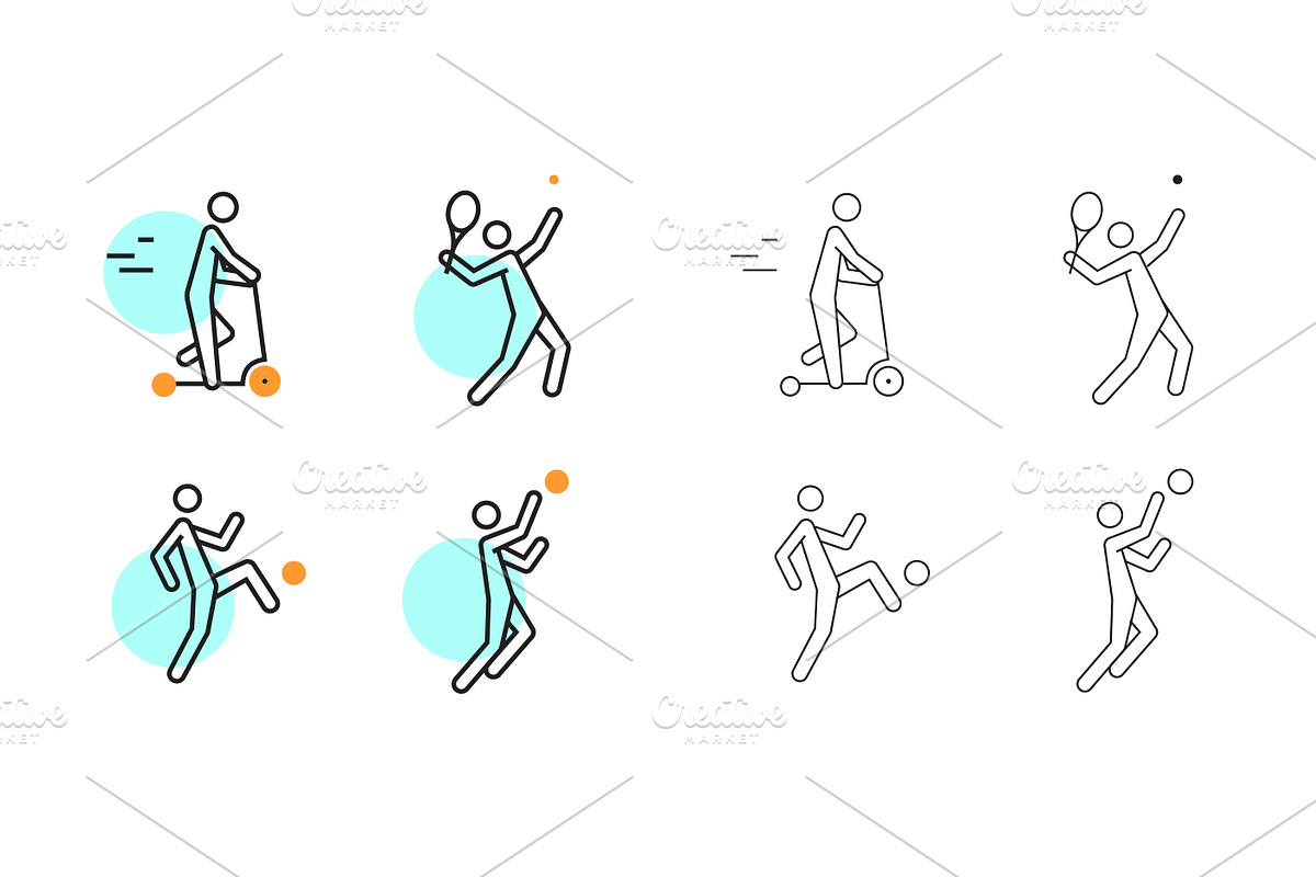 Health, Sport & Fitness Linear Icons, a Solid Icon by Nuburu (Photo 4 of 5)