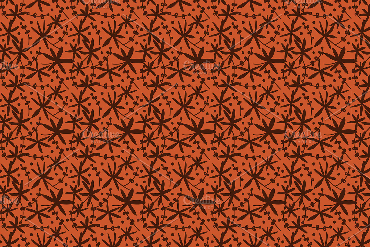 Earthy Botanical Patterns, a Pattern Graphic by Lyolya Profitrolya (Photo 2 of 7)