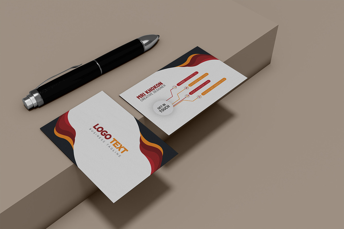 Unique Business Card Design, a Business Card Template by MRI STUDIO (Photo 4 of 9)