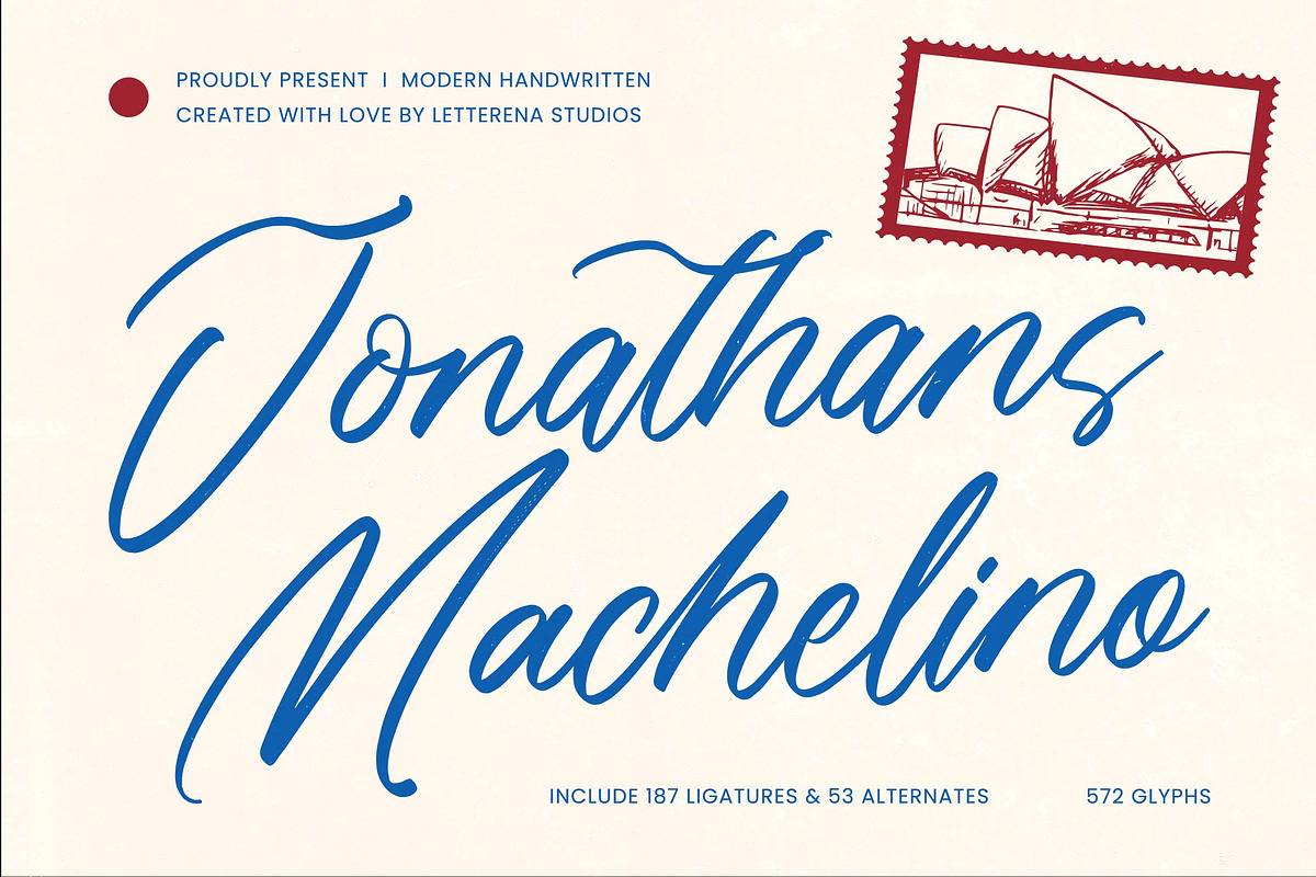 Jonathans Machelino Handwritten Font, a Script Font by Letterena Studios Script (Photo 1 of 20)