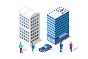 Architecture vector illustration, a Work Illustration by AlexZeL