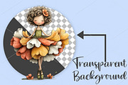 Whimsical Girl & Flower Spring PNG, an Illustration by Canvas Craft (Thumbnail 2 of 7)