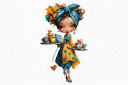 Valentine Tea Girl Clipart PNG, an Illustration by Craft Nest (Thumbnail 10 of 10)