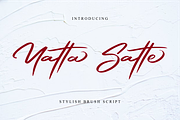 Yatta Satte, a Script Font by MenkType Studio (Thumbnail 1 of 6)