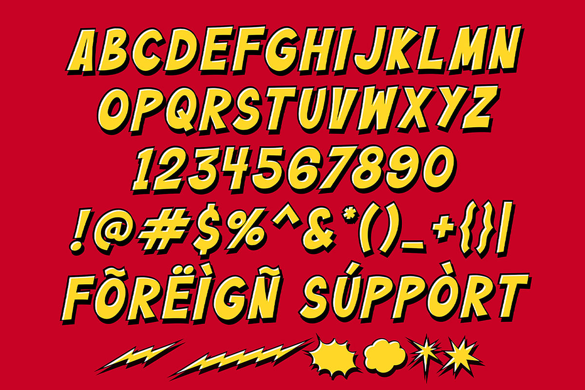 Buzinga! | Comic Layered Font, a Font by Ardana Creative (Photo 8 of 9)