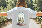 Christmas Snow Globe Sublimation Cli, an Illustration by CrexoraLab (Thumbnail 3 of 5)