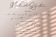 Maullinda Signature - Signature Font, a Script Font by overlaytemplates (Thumbnail 6 of 6)