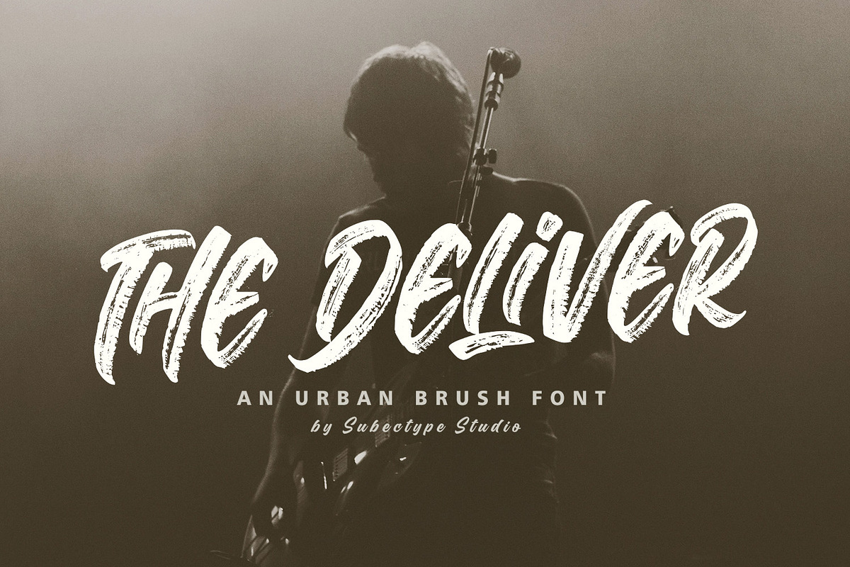 The Deliver - An Urban Brush Font, a Blackletter Font by Subectype Studio (Photo 1 of 8)