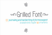 Grilled Font, a Script Font by Fonts & Printables (Thumbnail 1 of 2)