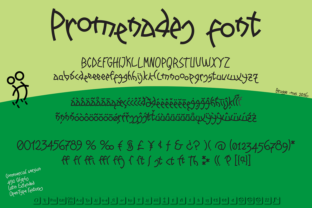 Promenades font preview 3