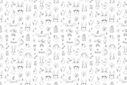 Easter Doodle Repeating Pattern, a Pattern Graphic by Chloe's Illustrations (Thumbnail 1 of 4)
