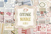 Cottagecore Bundle 6 in 1, a Graphic by Cozy pattern shop (Thumbnail 1 of 7)