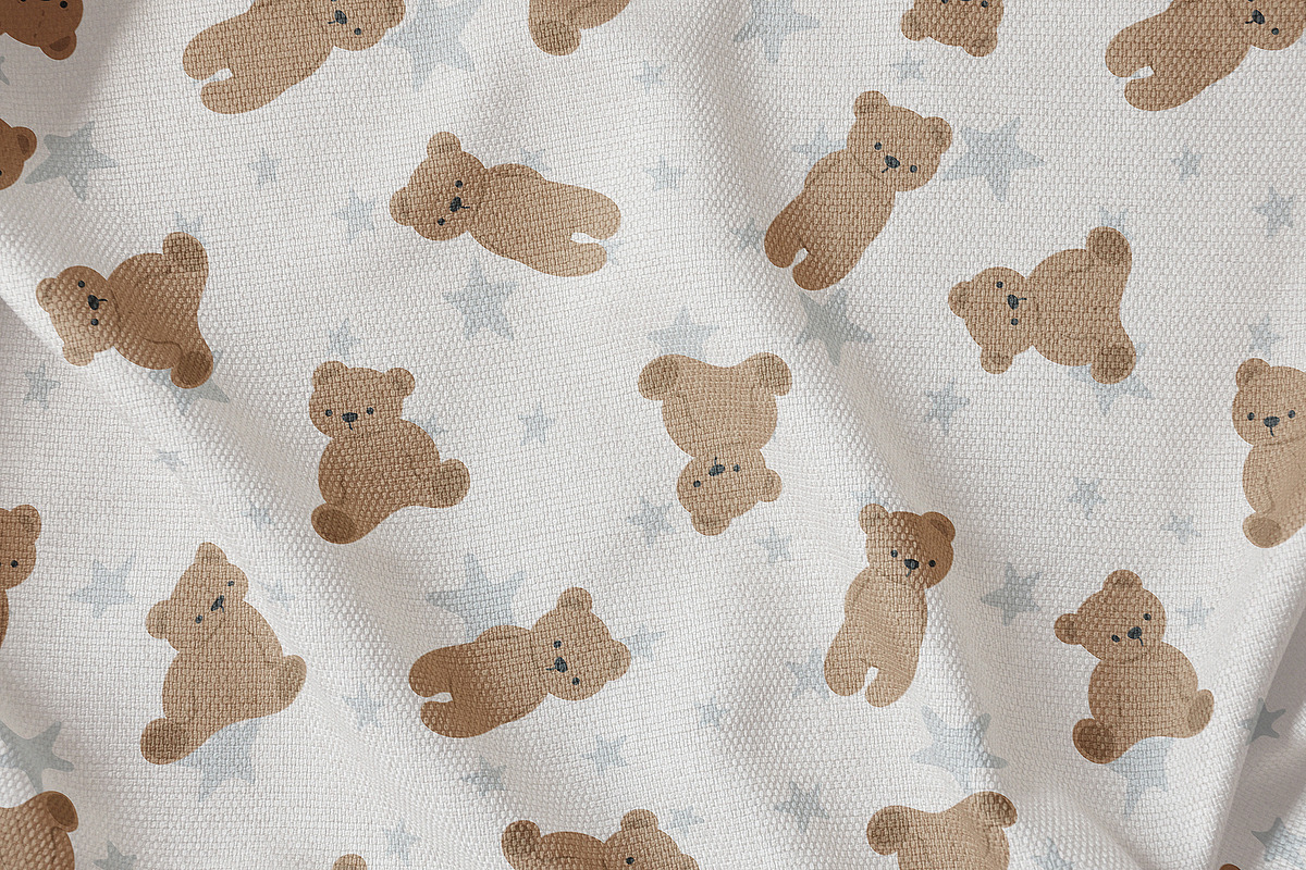 6 Teddy Bears Seamless Patterns, a Pattern Graphic by Kokoshka (Photo 8 of 9)