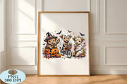 Highland Cow Halloween PNG, a Seasonal Illustration by Daily.Designs (Thumbnail 5 of 5)