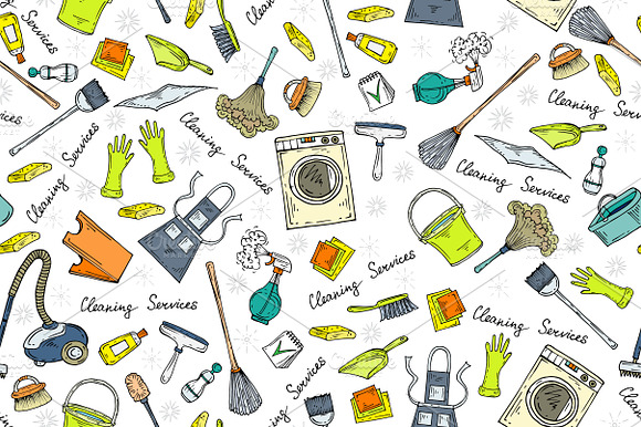Pattern with cleaning services preview 2