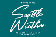 Seattle Weather - Bold Signature