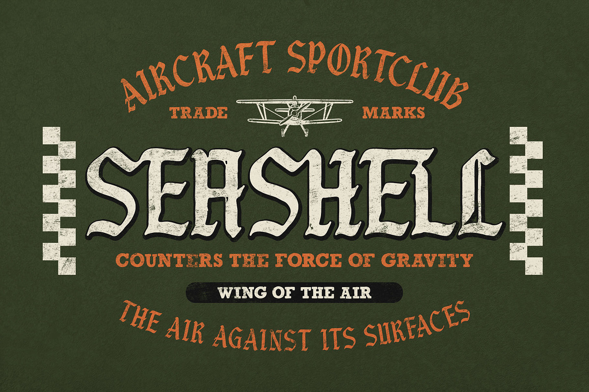Black Jet Plane Typeface, a Blackletter Font by alit design (Photo 15 of 17)