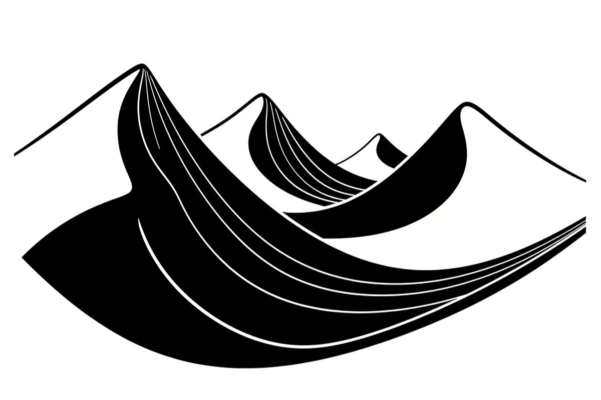 Abstract Mountain Wave SVG Bundle, an Illustration by Gaye Art (Photo 24 of 31)
