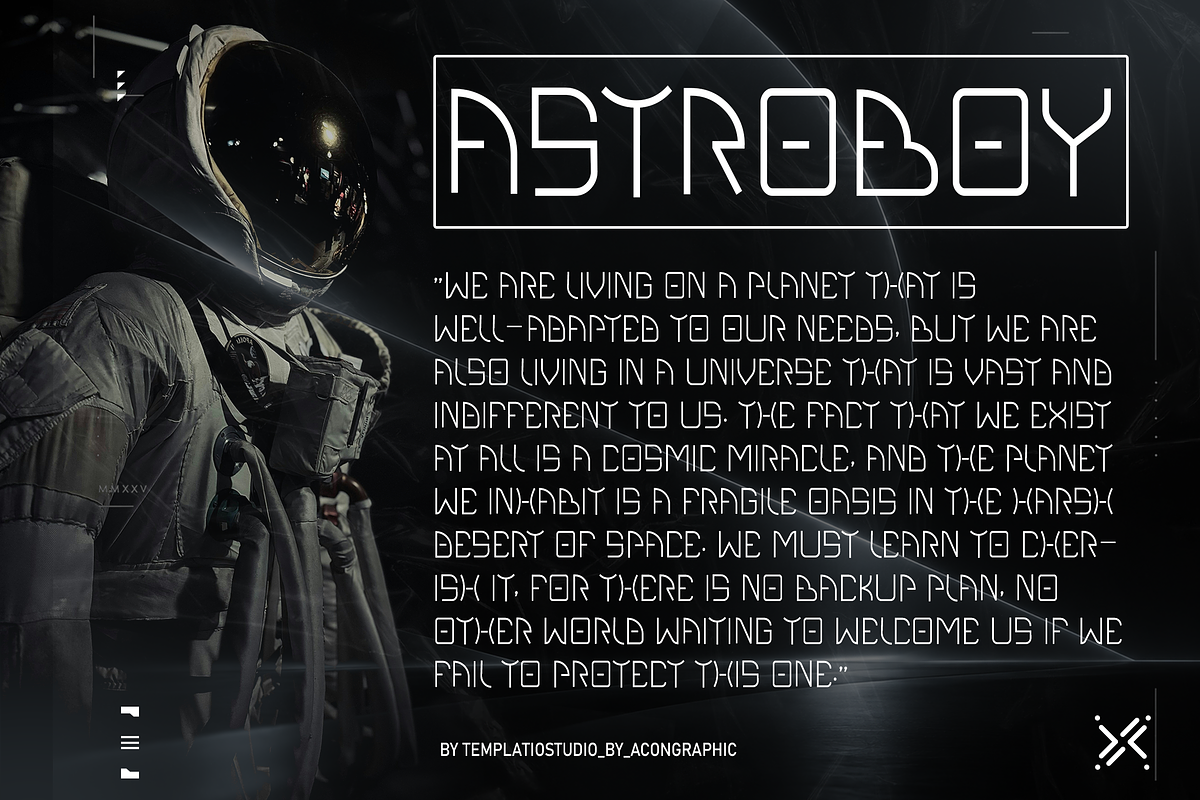 HEXAGON - Futuristic Sci-Fi Font, a Sans Serif Font by Templatiostudio (Photo 2 of 12)