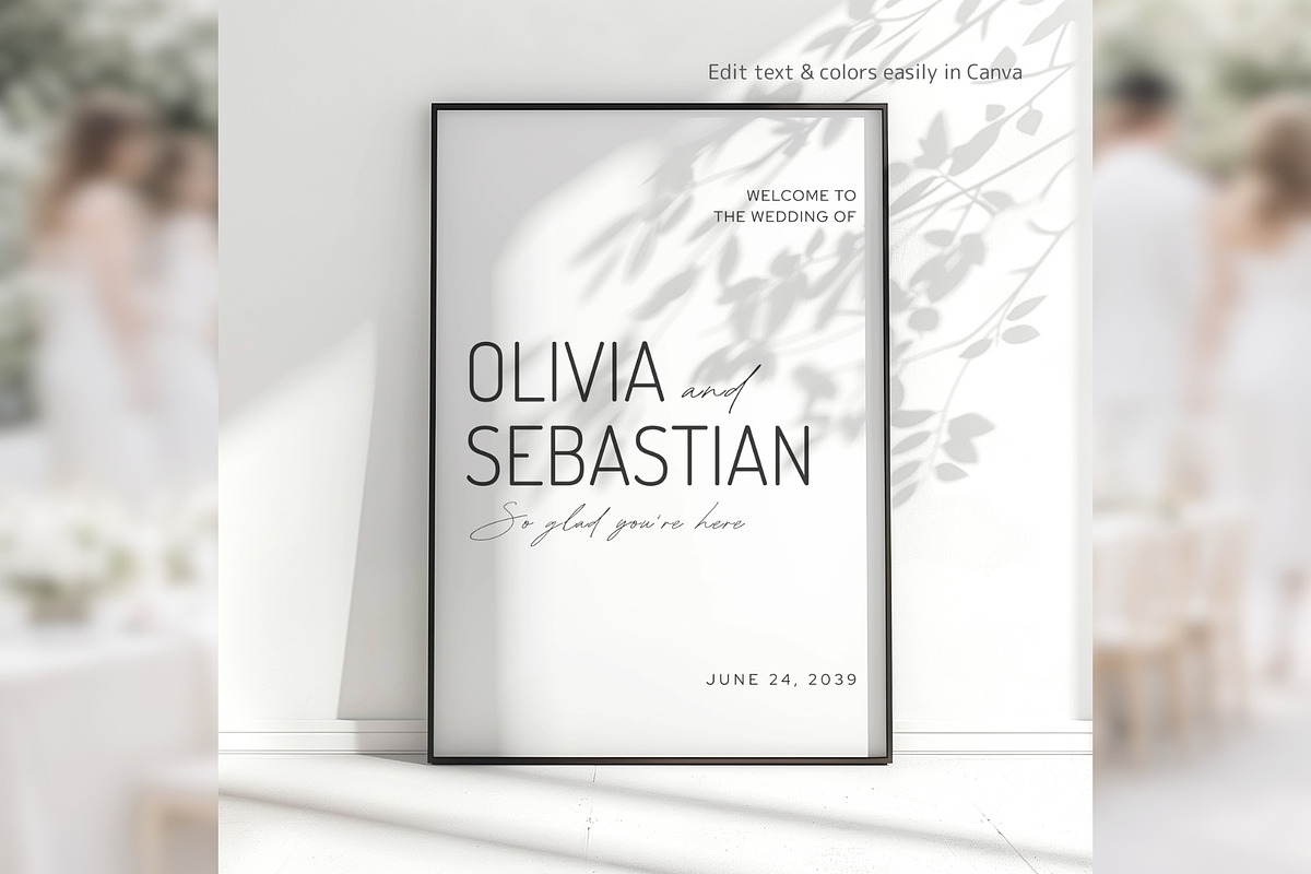 Elegant Welcome Sign Canva bd008, an Invitation Template by TyphoonStudio (Photo 5 of 10)