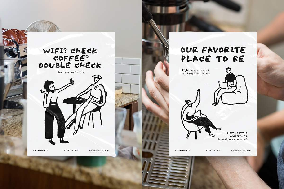 Editable Posters for Coffeeshops Canva preview 7