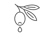 Olive oil line icon set, an Outline Icon by ElineDesign (Thumbnail 2 of 3)