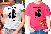 Mom and Me Mother's Day Shirt SVG, a Person Illustration by Ghagra (Thumbnail 3 of 7)