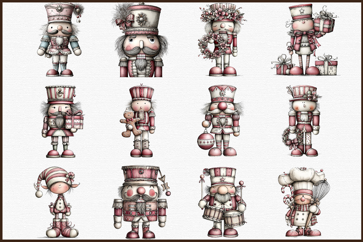Quirky Nutcracker Christmas Clipart, an Illustration by Sublimation Artist (Photo 3 of 6)
