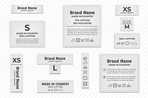 Label tag wash instruction cloth