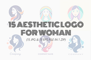 15 AESTHETIC WOMAN LOGO