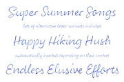 Color Font LiebeHeide, a Script Font by LiebeFonts (Thumbnail 6 of 19)