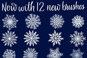 Snowflake Procreate Stamp Brushes, a Brush Add-On by Alexis Gentry (Thumbnail 8 of 8)