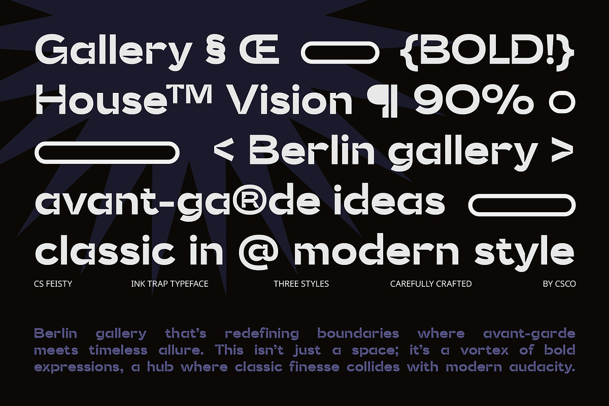 CS Feisty – Inktrap Font, a Sans Serif Font by Craft Supply Co. (Photo 7 of 8)