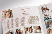Pink Tabloid Funeral Program Templat, a Brochure Template by Four C Graphic (Thumbnail 7 of 8)