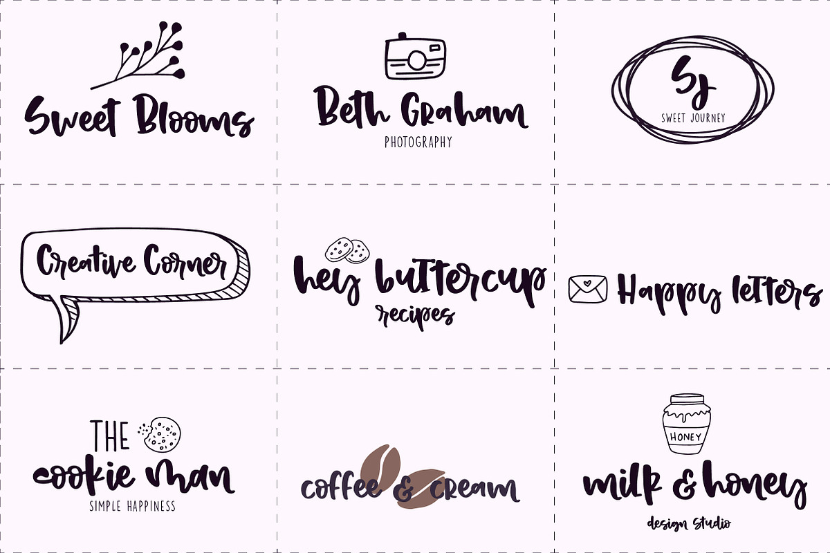 StrawberryShortcake LOGO KIT + Bonus, a Branding & Logo Template by theinkaffair (Photo 5 of 13)
