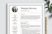 3 Page Resume Template CV with Photo, a Resume Template by Klamp Studio (Thumbnail 9 of 10)