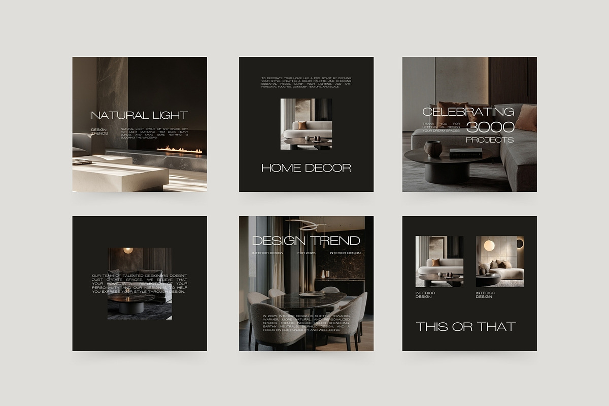 Interior Design Instagram Bundle III, a Social Media Template by Instprofi | Studio Estimo (Photo 15 of 49)