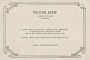 Velour Serif: Elegant Vintage Font, a Sans Serif Font by Mneme (Thumbnail 2 of 7)