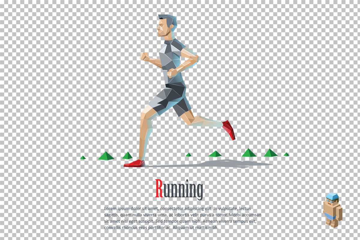 Vector running man, a Healthcare Illustration by lemonoff (Photo 2 of 2)