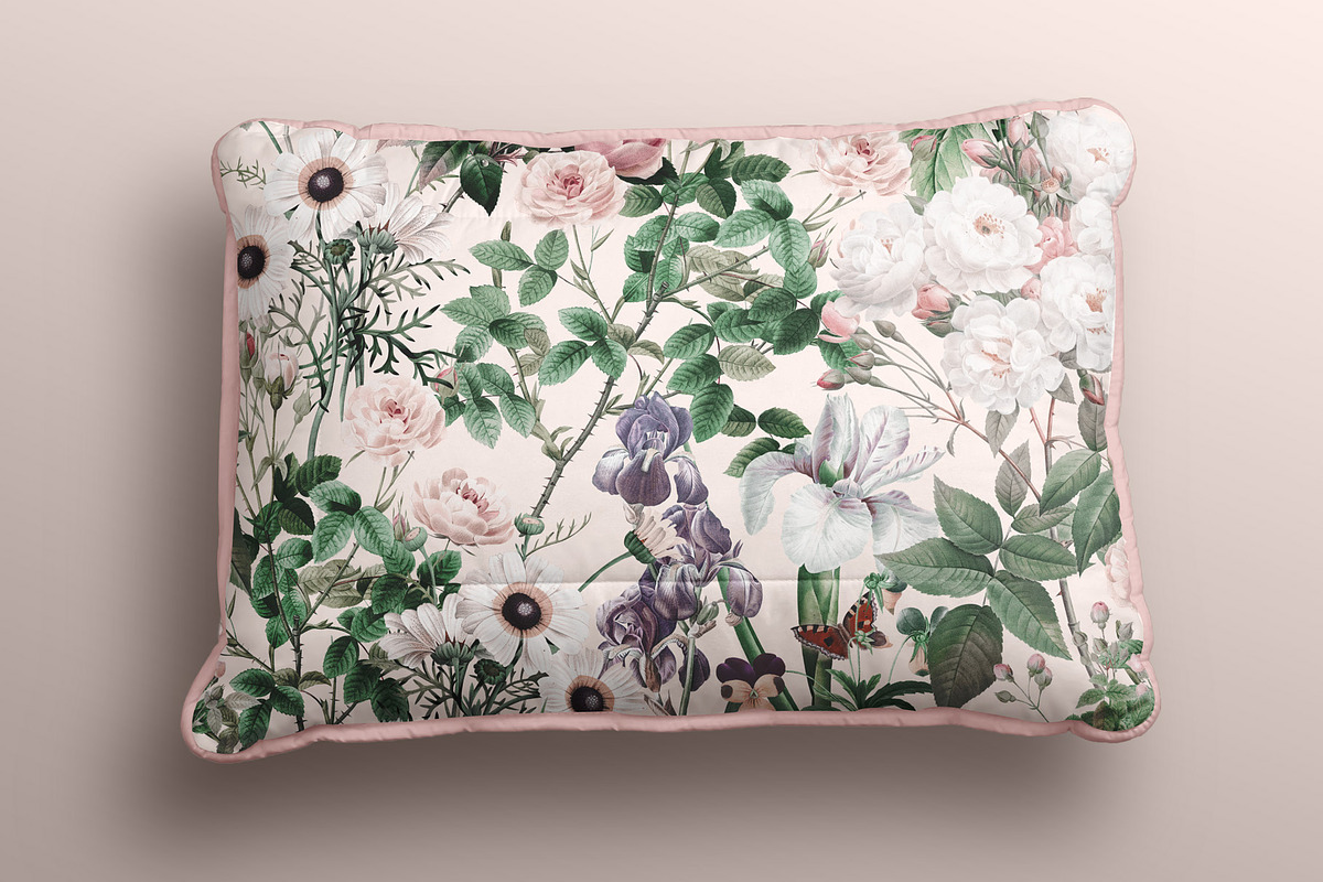 Blush Pink Garden Wallpaper, a Wallpaper Graphic by Webvilla Studio (Photo 2 of 6)