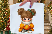 Daily Routine Winter Girl Clipart, an Illustration by Craft Nest (Thumbnail 5 of 9)